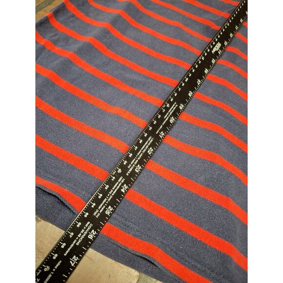 Vintage Disney Store Mickey Polo Red Blue Striped XL - Picture 5 of 7